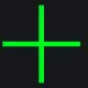 十字开镜渐变消失 green custom crosshair