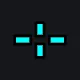 5 cyan custom crosshair
