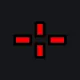 4 red custom crosshair