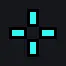 fr0st | CS 2 Static cyan custom crosshair