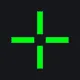 CS2 green custom crosshair