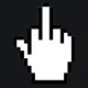 GTA Middle Finger 🖕 white custom crosshair