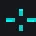 jL 4:3 CS2 cyan custom crosshair