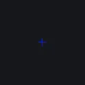 Rainbow blue animated custom crosshair