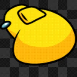 Among Us Yellow animated mouse cursor