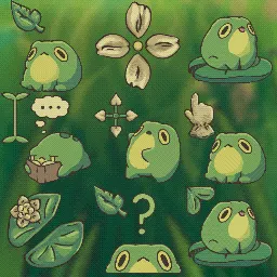 Bigger Frog by Abi Toads animated mouse cursor