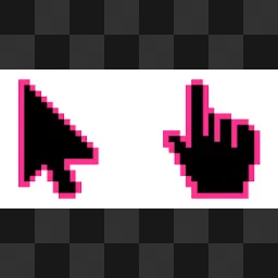 Black & Colorful mouse cursor