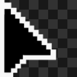 Black cursor minimalist