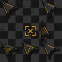 Black minimalizm animated mouse cursor