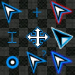Blazin Blue animated mouse cursor