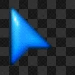 Blue mouse cursor