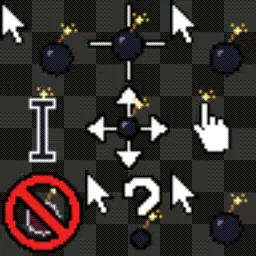 Bombsquad animated mouse cursor