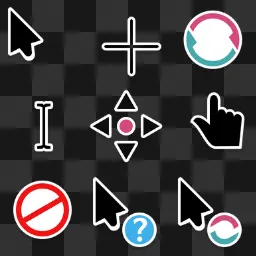 Breeze-Dark animated mouse cursor