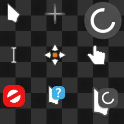 Breeze Snow (Light) animated mouse cursor