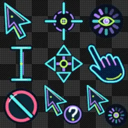 BUCKET NEON | Sci-Fi Cursor Pack