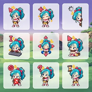 Bulma - Dragon Ball Cursor