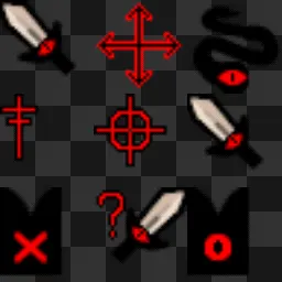 C.O.T.L. pixel art crosshair                                                                cult of the lamb cotl animated mouse cursor