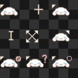 Cinnamanroll animated mouse cursor