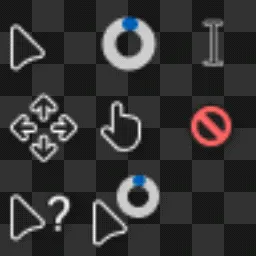 Concept win 11 animated mouse cursor