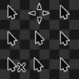 CrystalClear Dark animated mouse cursor