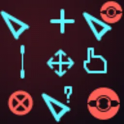 Cyberpunk 2077 - Blue Pointers From the Game animated mouse cursor