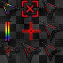 Cyberpunk 2077 neon cursors