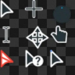 Dark Design animated mouse cursor