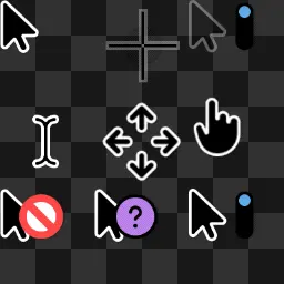 Dark Modern V1 - Blue animated mouse cursor