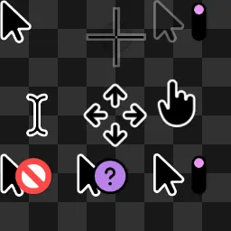 Dark Modern V1 - Pink animated mouse cursor