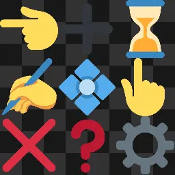 discord emojis mouse cursor