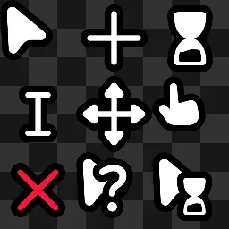 Fluid animated mouse cursor
