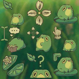 Frog by Abi Toads animated mouse cursor
