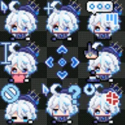 Furina (Genshin Impact) animated mouse cursor