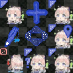 Genshin Pixel animated mouse cursor