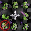 Green Wormmon Cursors