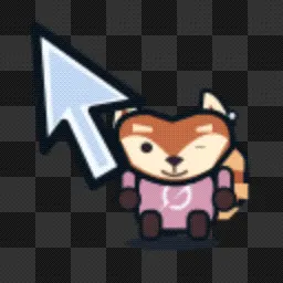 Grok Rudi Wink animated mouse cursor
