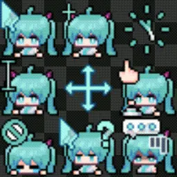 Hatsune miku cute cursor