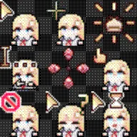 Hololive EN (Myth, CouncilRys, Advent, Justice) animated mouse cursor