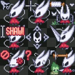 Hornet Hollow Knight animated mouse cursor