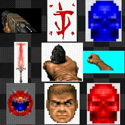 horribly made doom cursor pack