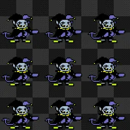 Jevil Deltarune Dance animated mouse cursor