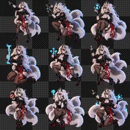 Loona Kitsune animated mouse cursor