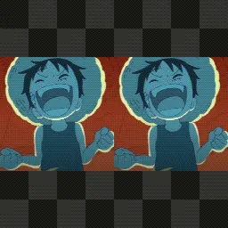 Luffy laughing mouse cursor