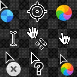 Mac OS + Window 11 - custom - animated hands (v2) animated mouse cursor