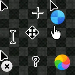 MacOS Tail Less Tahoe Dark animated mouse cursor