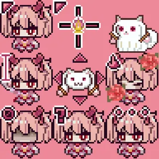 Madoka Magica animated mouse cursor