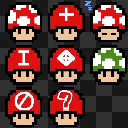 mario mushroom mouse cursor