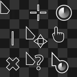 Maverick Pointy Dark animated mouse cursor