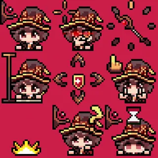 Megumin animated mouse cursor