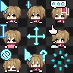 Meiko PJSK animated mouse cursor